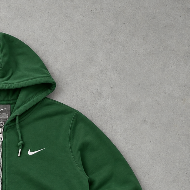 2010 Nike Hoodie Dunkelgrün Rare (M) Stitched Logo