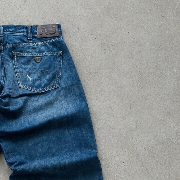 PSG Y2K Armani Jeans Jeans Navy Rare (M)