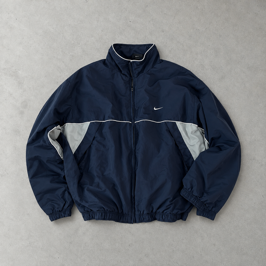 Y2K Nike Windbreaker Marineblau Rare (XL)