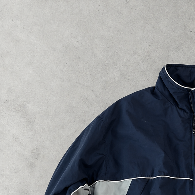 Y2K Nike Windbreaker Marineblau Rare (XL)