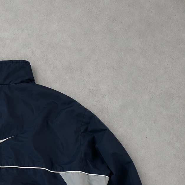 Y2K Nike Windbreaker Marineblau Rare (XL)
