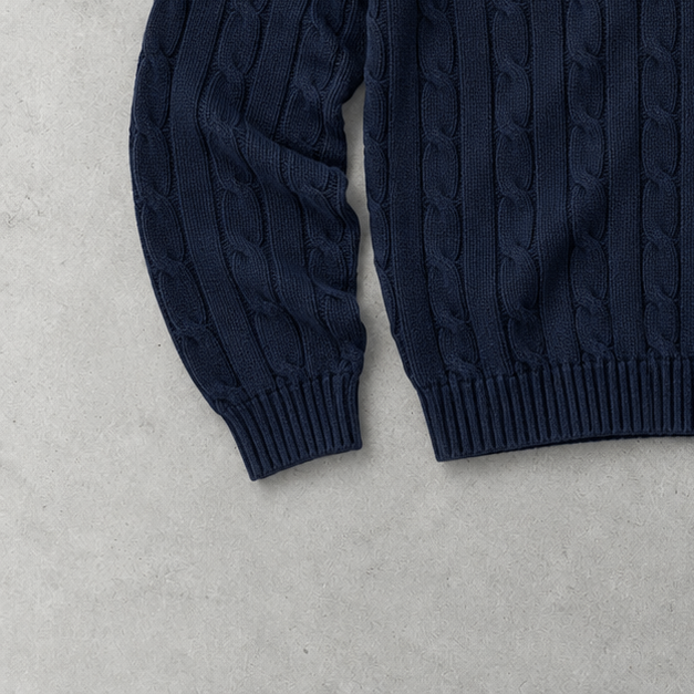 Ralph Lauren Sweater Marineblau Rare (L) Stitched Logo