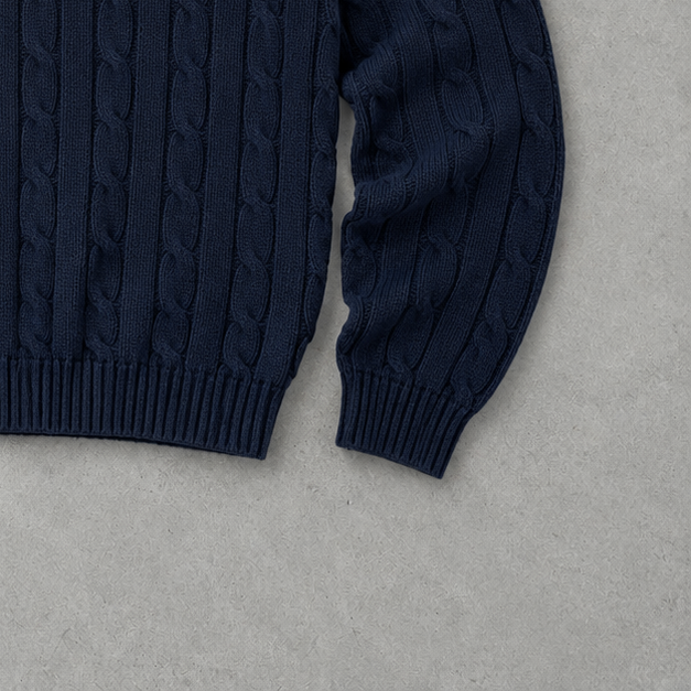 Ralph Lauren Sweater Marineblau Rare (L) Stitched Logo