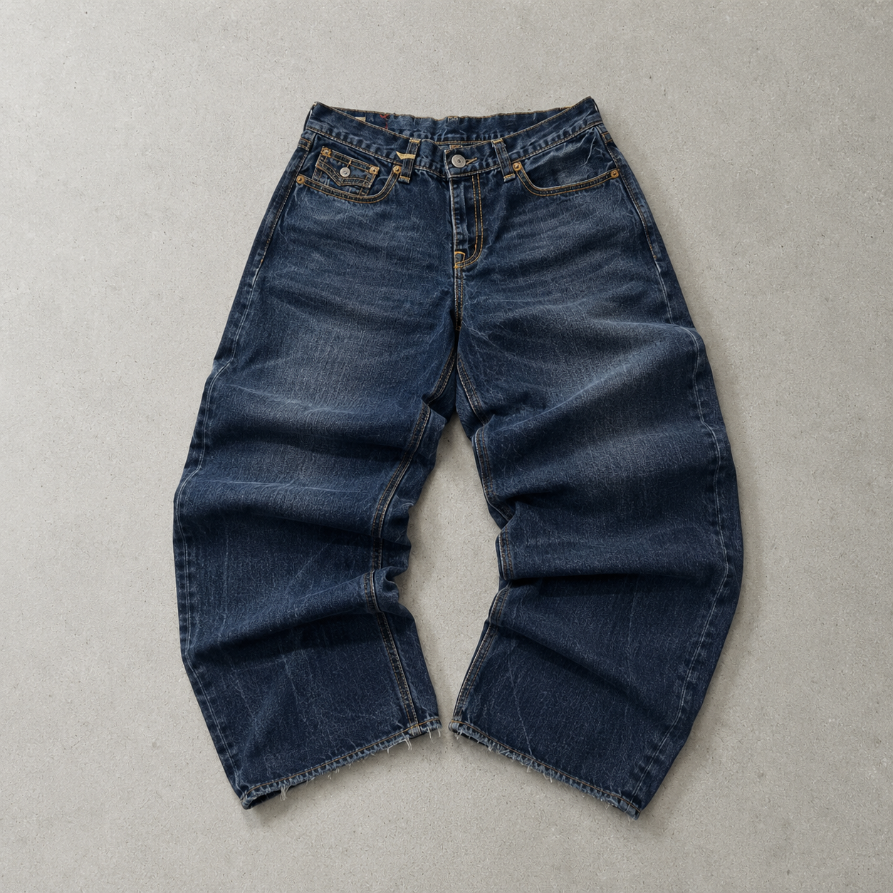 Y2K True Religion Jeans Marineblau, Blau Limited (W36 | DE 52)