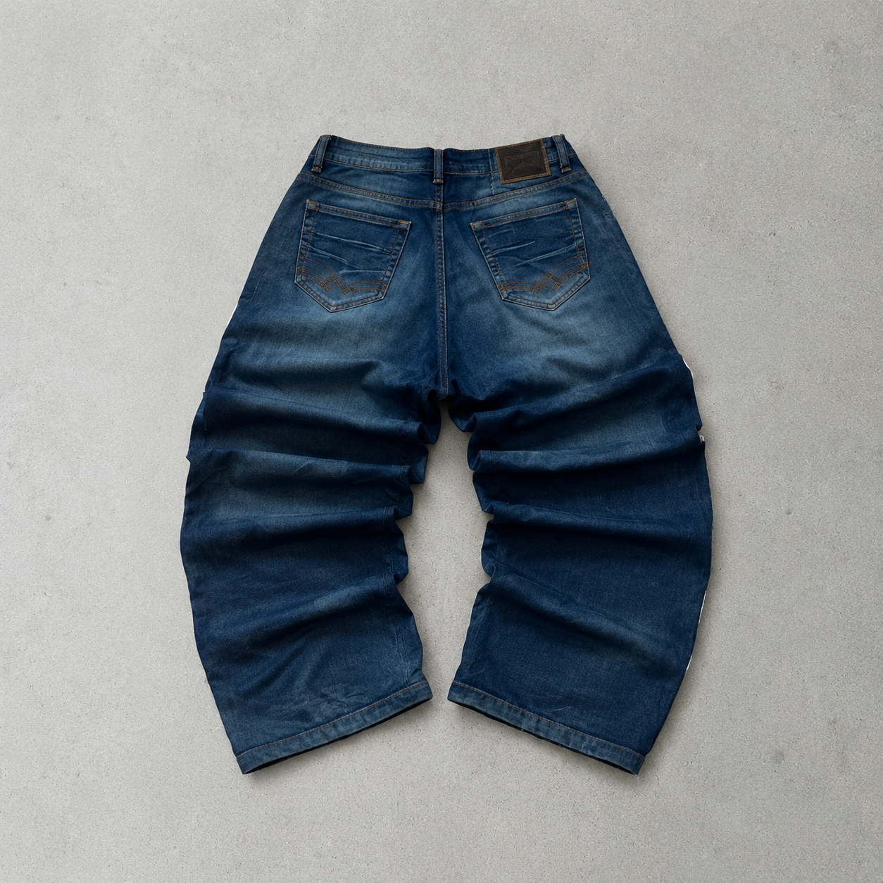 Y2K Emporio Armani Jeans Blau Limited Stitched Logo (W28 | DE 44)