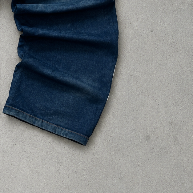 Y2K Emporio Armani Jeans Blau Limited Stitched Logo (W28 | DE 44)