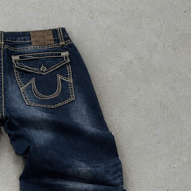 True Religion Slim Jeans Navy Limited (XXL)