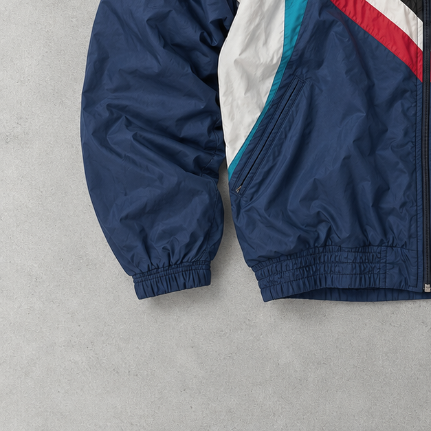 Veste de survêtement Adidas Bleu / Multicolore Rare (XL)