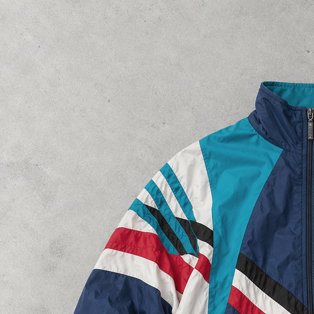 Veste de survêtement Adidas Bleu / Multicolore Rare (XL)