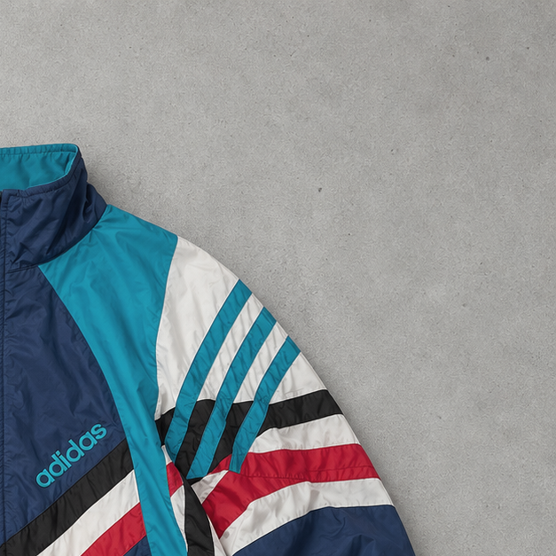 Veste de survêtement Adidas Bleu / Multicolore Rare (XL)