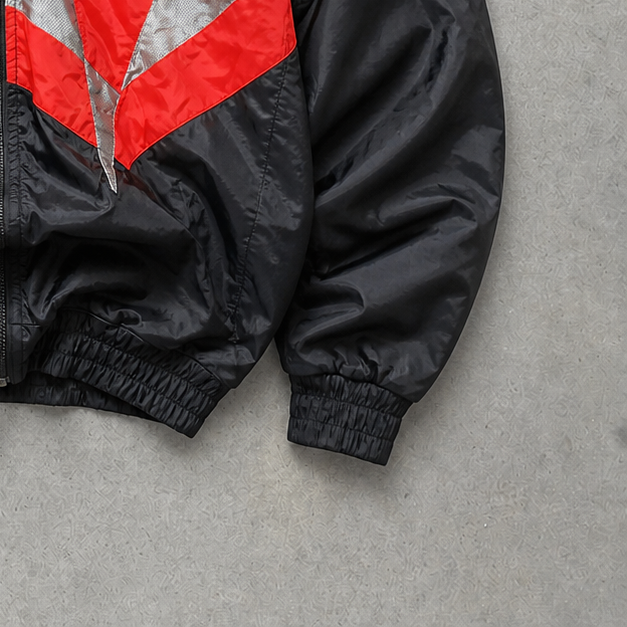 Adidas Track Jacket Schwarz, Rot Limited (M) Stitched Logo