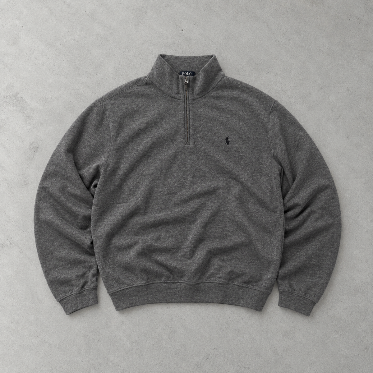 Ralph Lauren Sweatshirt Grau Stitched Logo Limited (L)