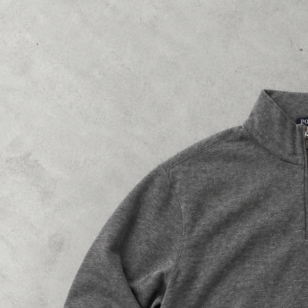 Ralph Lauren Sweatshirt Grau Stitched Logo Limited (L)