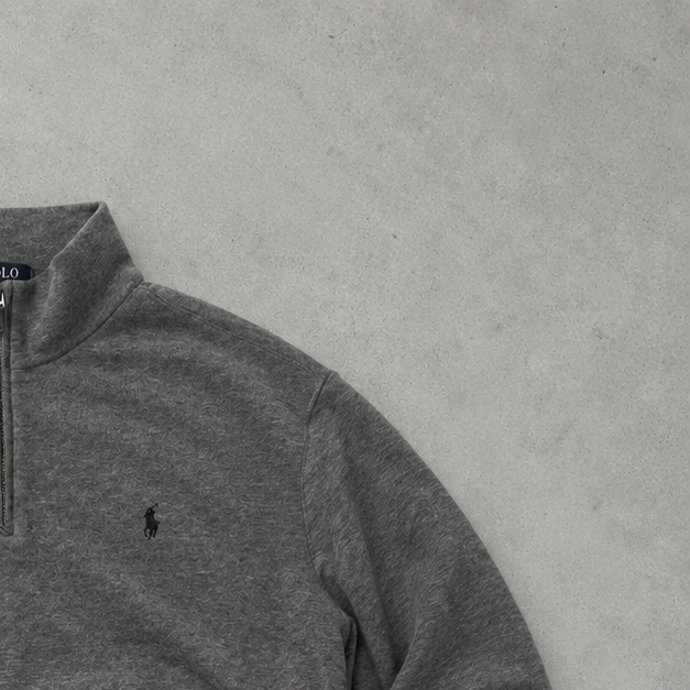Ralph Lauren Sweatshirt Grau Stitched Logo Limited (L)
