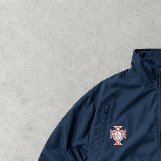 Portugal Vintage Nike Trainingsjacke Marineblau Selten (L)