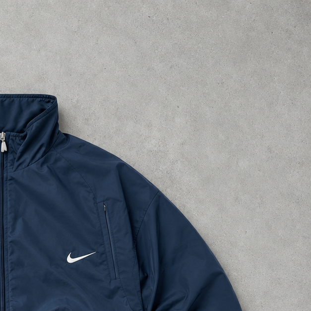 Portugal Vintage Nike Trainingsjacke Marineblau Selten (L)