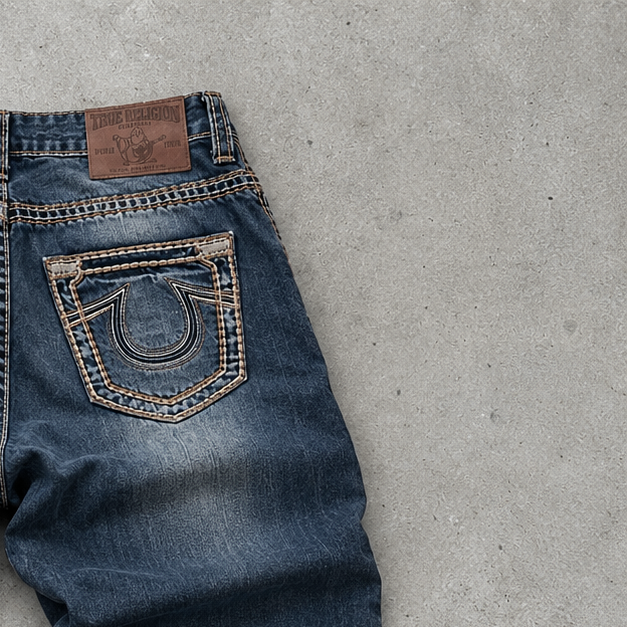 2000 True Religion Baggy Pants Navy Rare (XL)