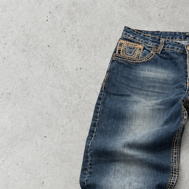 2000 True Religion Baggy Pants Navy Rare (XL)