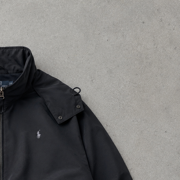 Polo Ralph Lauren Fleece Jacket Black Rare (XL)