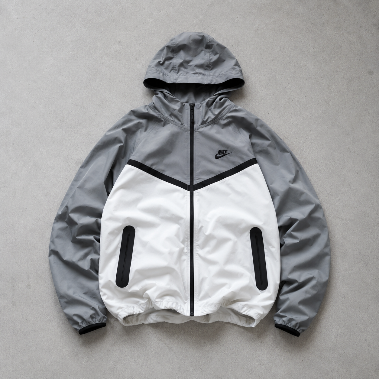 Nike Jacket Grey, Black Rare (Size XL)