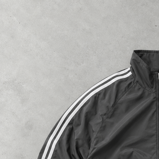 Veste de survêtement Adidas grise rare (M) logo brodé