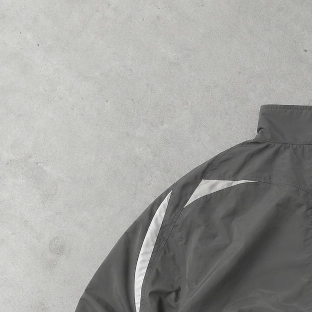 Veste de survêtement Adidas grise rare (M) logo brodé