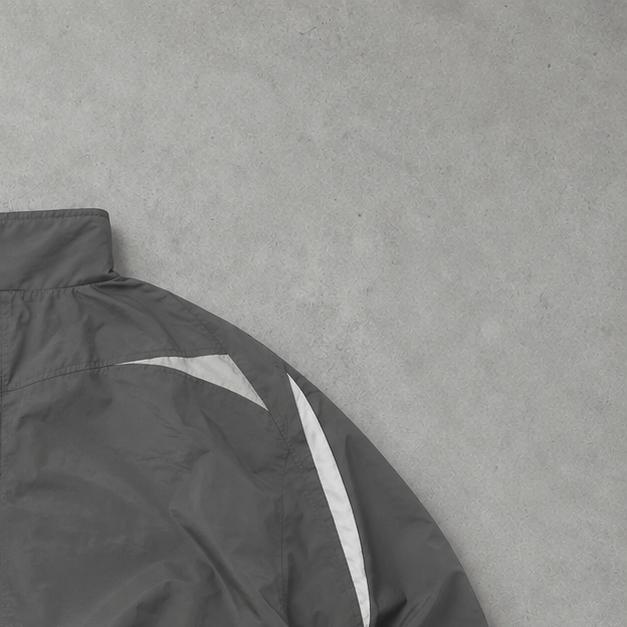 Veste de survêtement Adidas grise rare (M) logo brodé