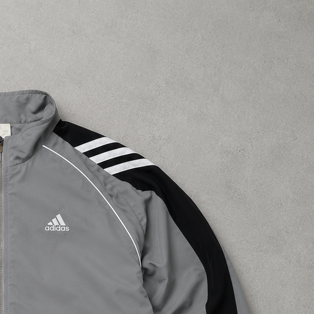 Adidas Track Jacket Schwarz, Grau Limited (Size L)
