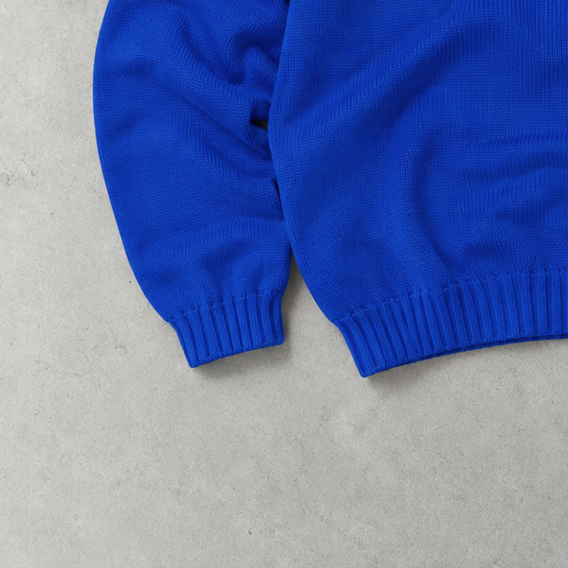 Ralph Lauren Sweater Blau Stitched Logo Limited (L)