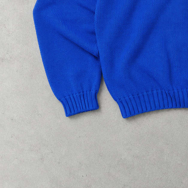 Ralph Lauren Sweater Blau Stitched Logo Limited (L)