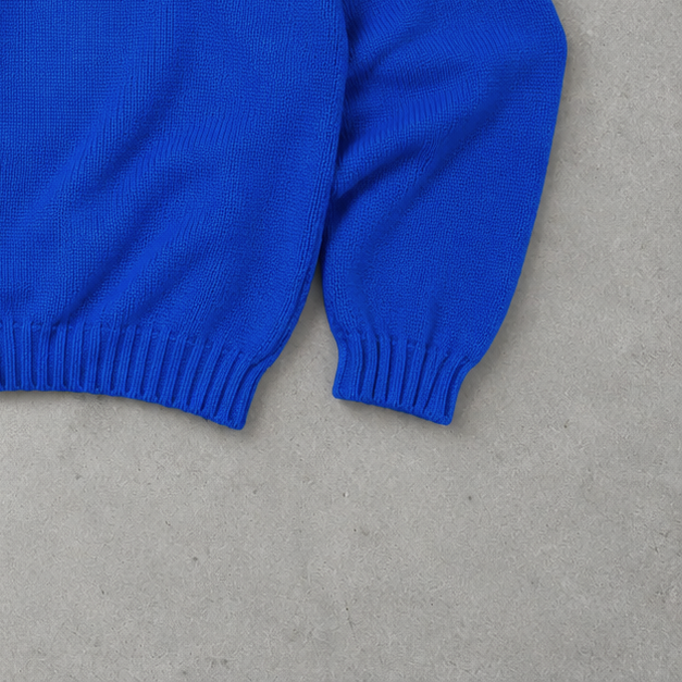Ralph Lauren Sweater Blau Stitched Logo Limited (L)