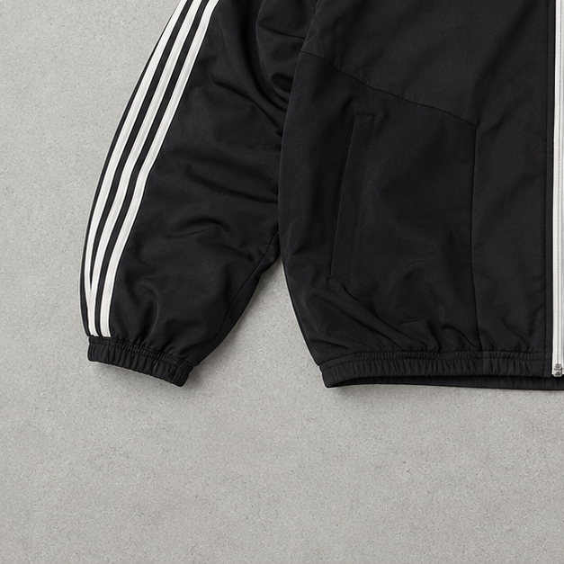 Olympique Lyonnais Adidas Jacket Schwarz Limited (Size L)