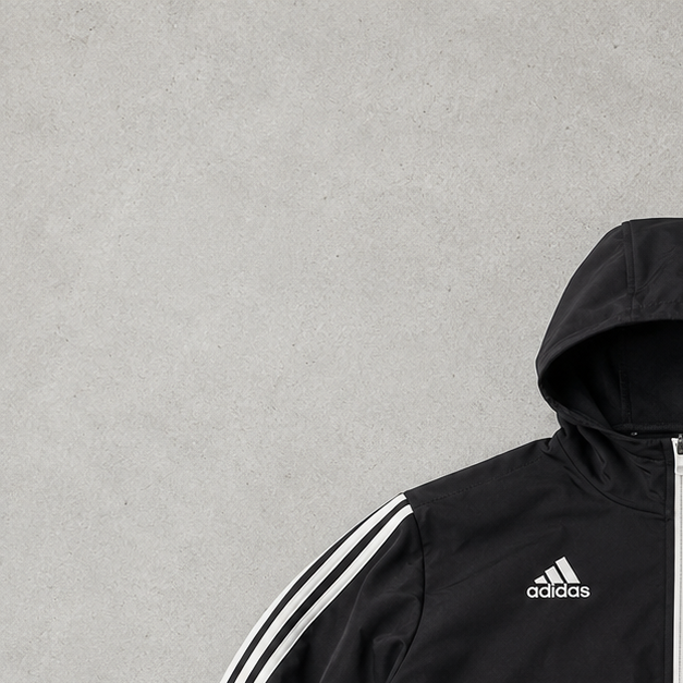Olympique Lyonnais Adidas Jacket Schwarz Limited (Size L)