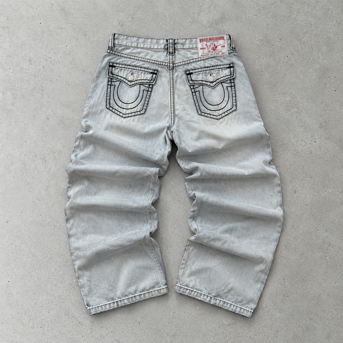Y2K True Religion Baggy Jeans Light Blue Rare (L)