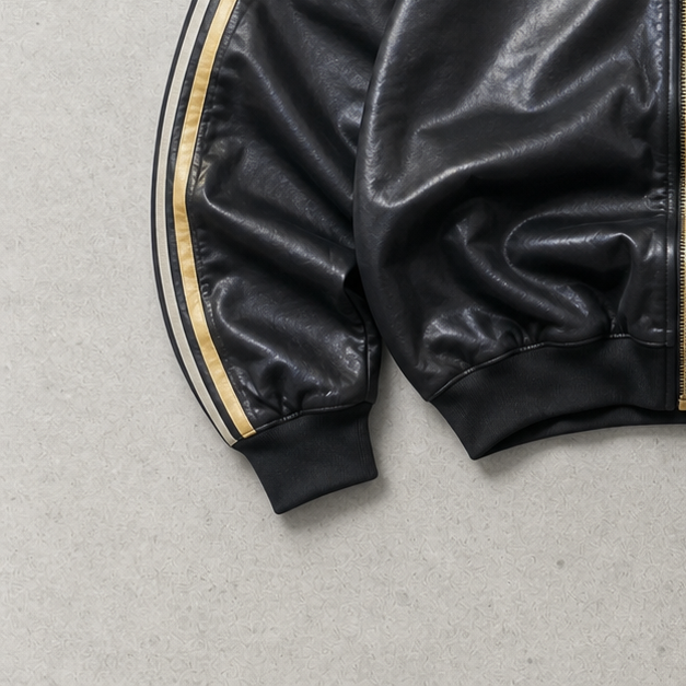 Adidas Track Jacket Schwarz, Gold Limited (L) Stitched Logo