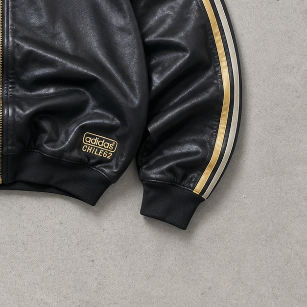 Adidas Track Jacket Schwarz, Gold Limited (L) Stitched Logo