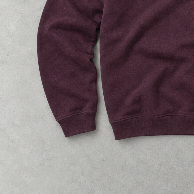 Ralph Lauren Half-Zip Sweater Burgunderrot Rare (XL) Stitched Logo