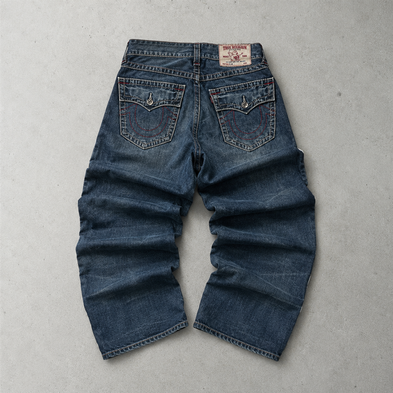 Y2K True Religion Jeans Marineblau Rare (S)