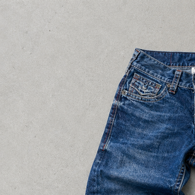 Y2K True Religion Jeans Marineblau Rare (S)