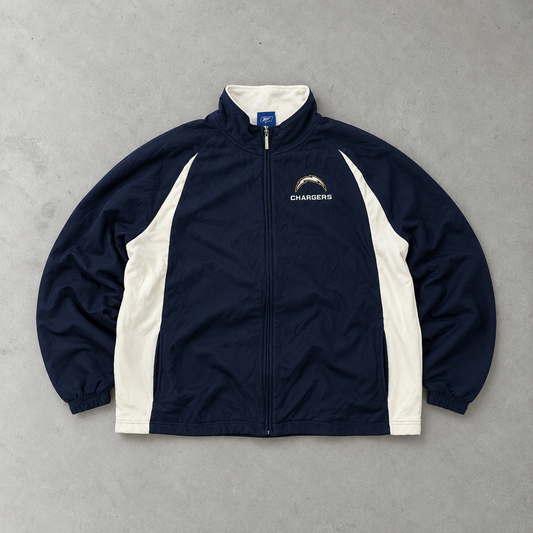NFL Reebok Fleece Jacket Marineblau, Weiß Limited (L)