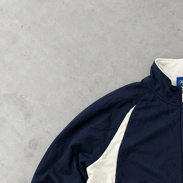 NFL Reebok Fleece Jacket Marineblau, Weiß Limited (L)