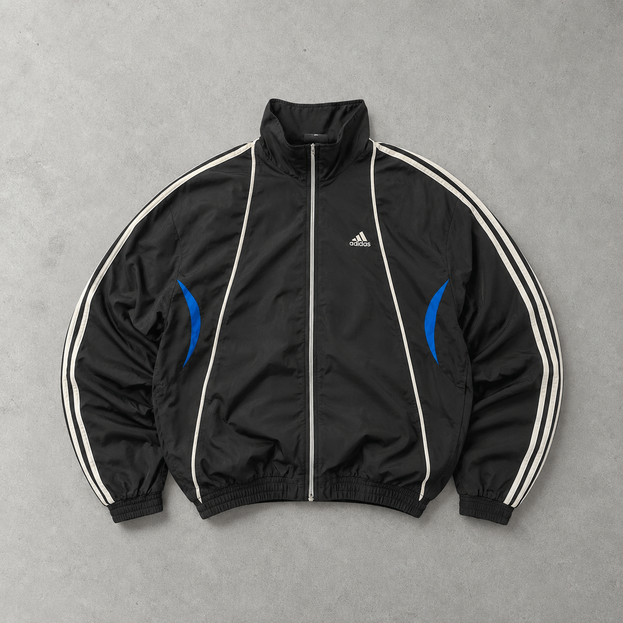 Adidas Jacket Schwarz Rare Stitched Logo (Size XL)