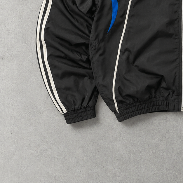 Adidas Jacket Schwarz Rare Stitched Logo (Size XL)