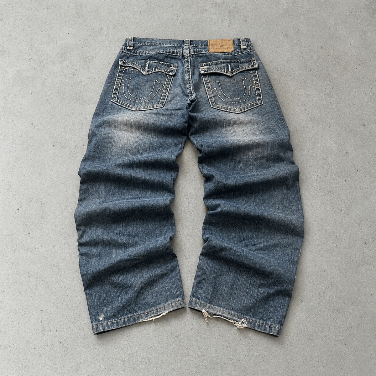 True Religion Baggy Jeans Blue Rare (M)