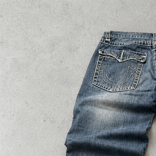 True Religion Baggy Jeans Blue Rare (M)