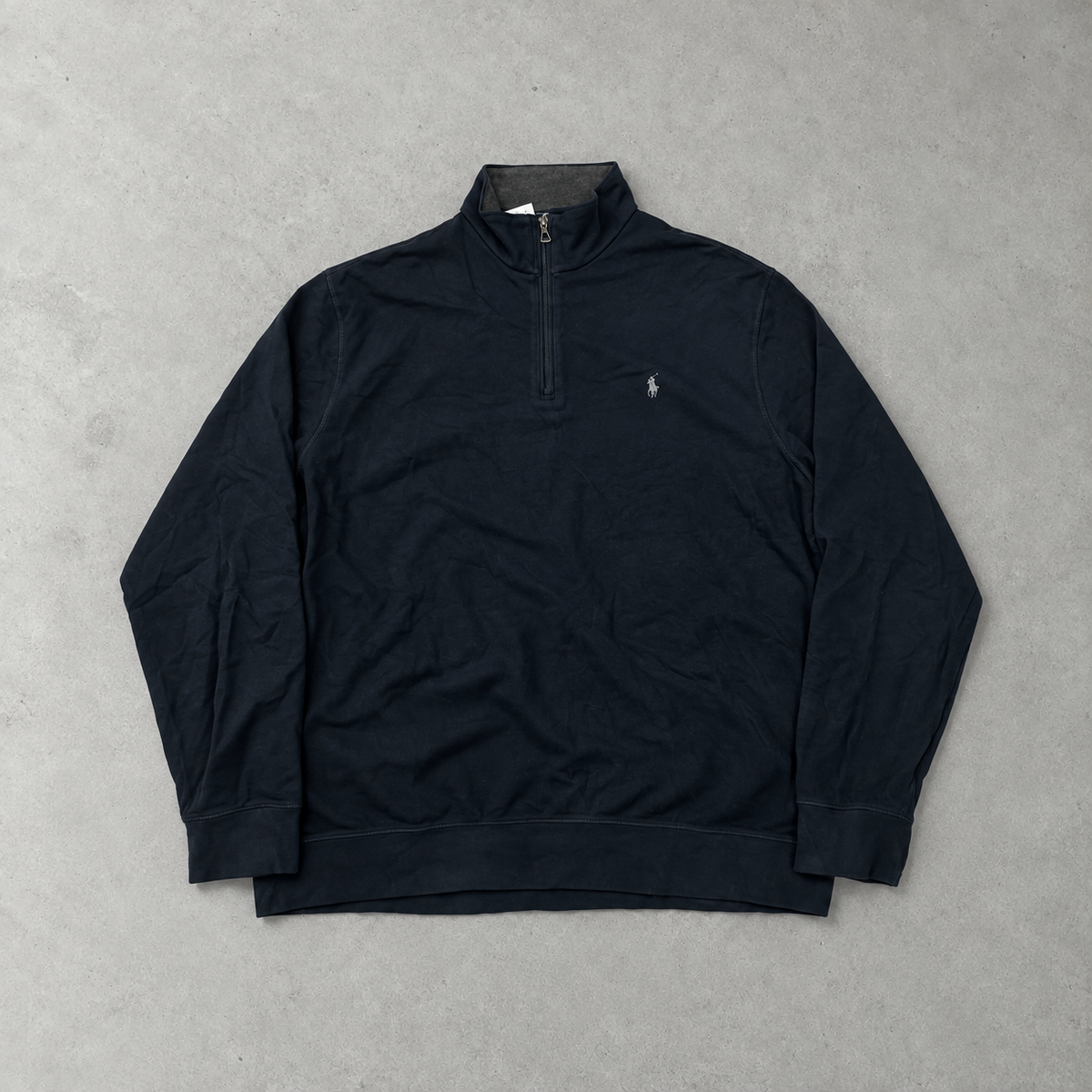 Ralph Lauren Half-Zip Sweater Marineblau Rare (XL)