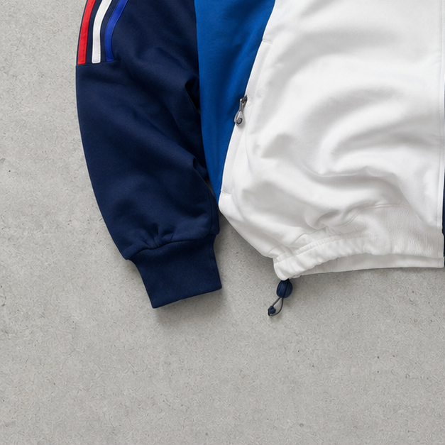Adidas Jacket Weiß, Blau Limited (L) Stitched Logo