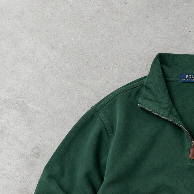 Ralph Lauren Sweater Dunkelgrün Stitched Logo Rare (XL)