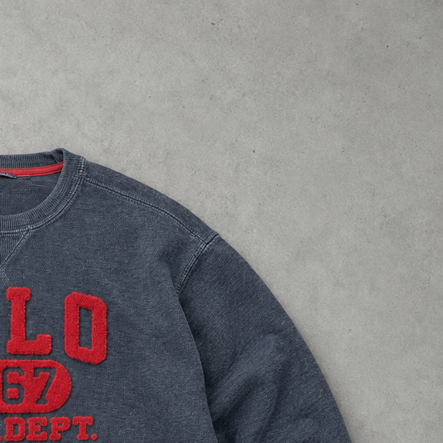 Polo Ralph Lauren Sweater Marineblau, Rot Rare (XL)