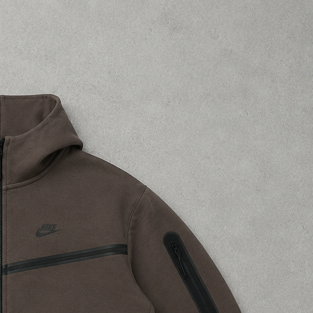 Veste Nike Tech Fleece Marron Édition Limitée (Taille M)